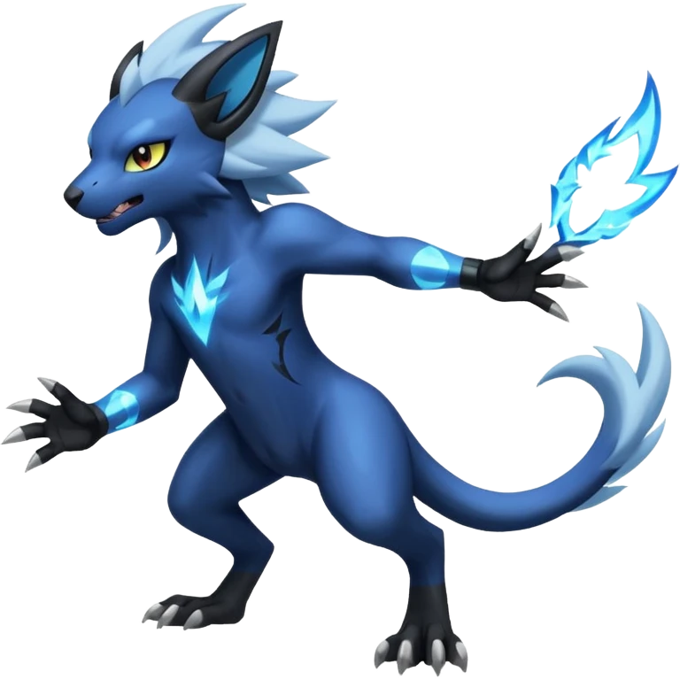 Luxray-Electrike-Manectric-Absol-fusion, full body emoji