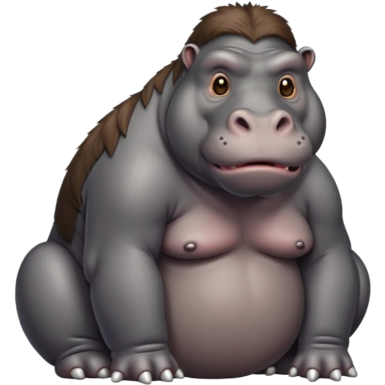 Hippo gorilla emoji