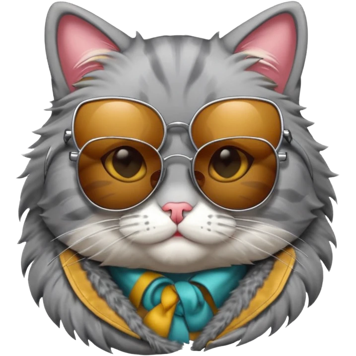 Cat wearing sunglasses emoji