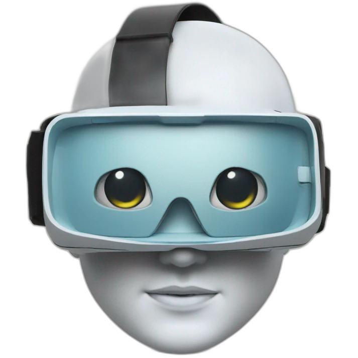thinking virtual reality headset emoji