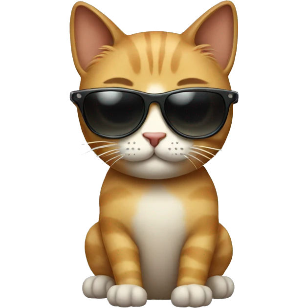 Cat with sunglasses emoji