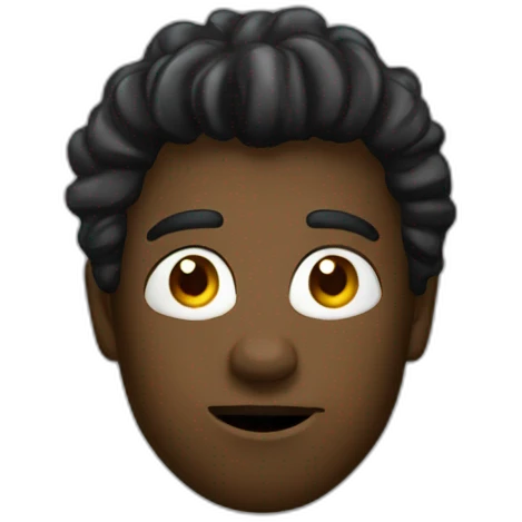 noir avec des locks emoji