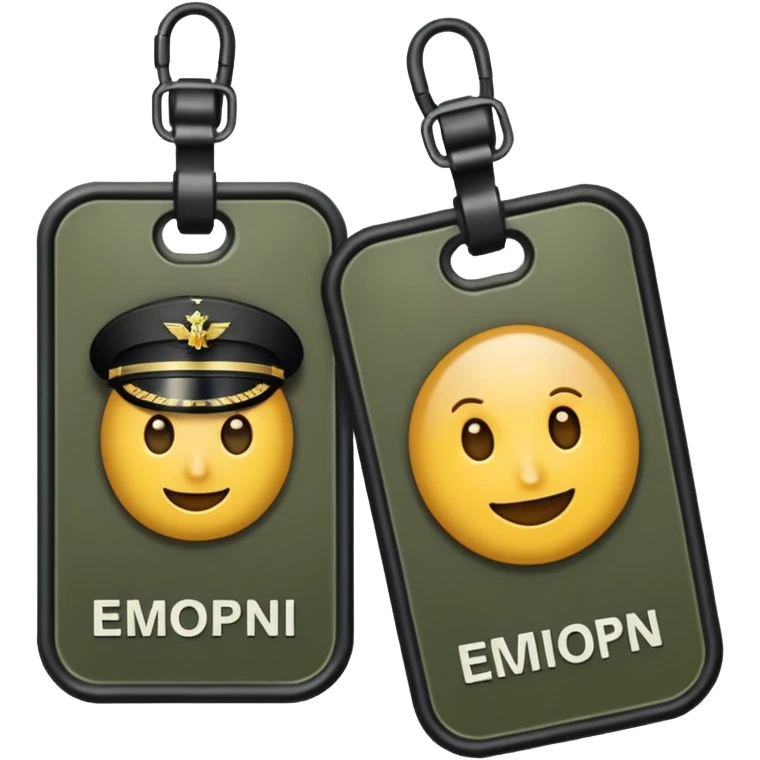 Military ID tags  emoji