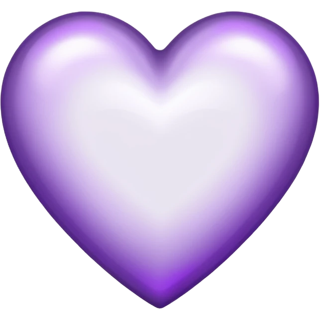 white heart with a metallic purple border emoji