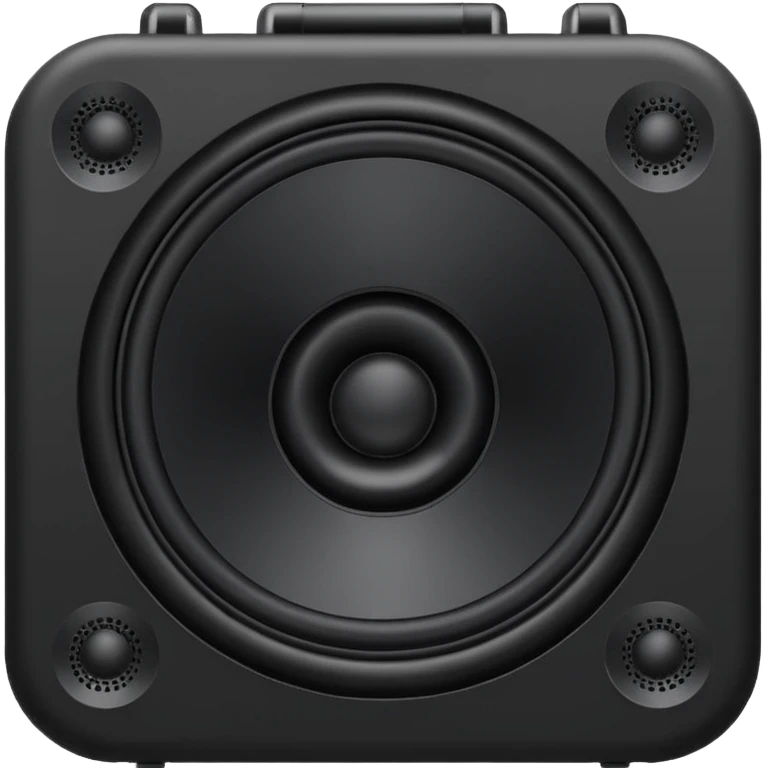 black speaker emoji