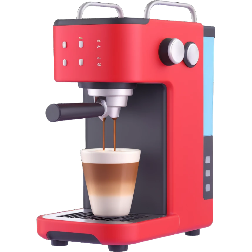 coffee machine, modern 3D style emoji