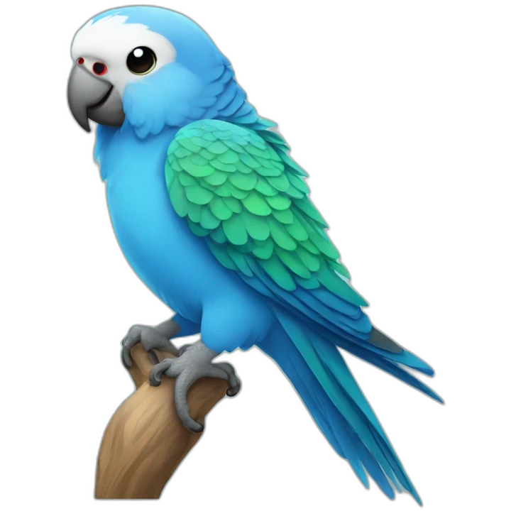 Blue Parakeet emoji