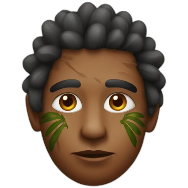 Aborigine on the palm emoji