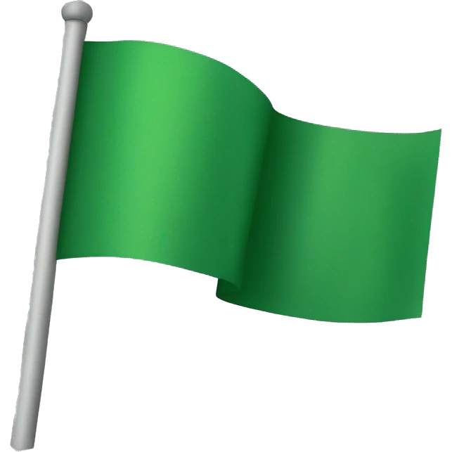 Green flag emoji