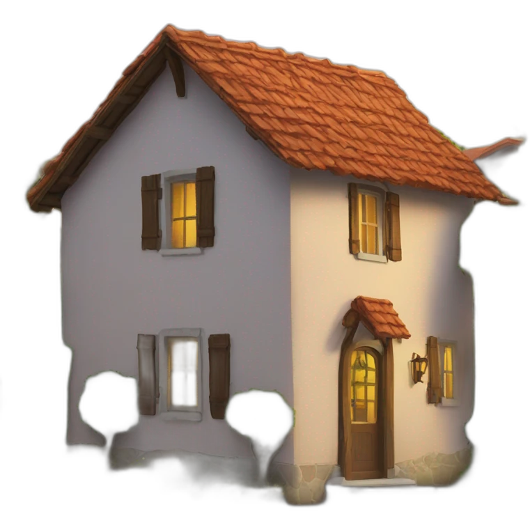 Pleuré sur une maison emoji