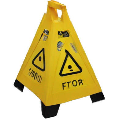 wet floor caution sign emoji