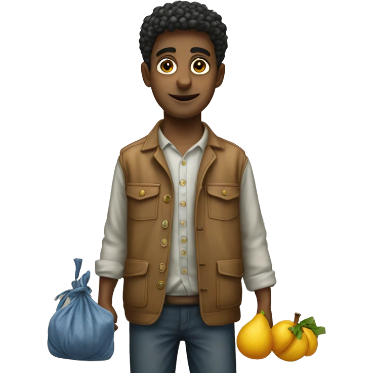 ragazzo con i ricci figo emoji