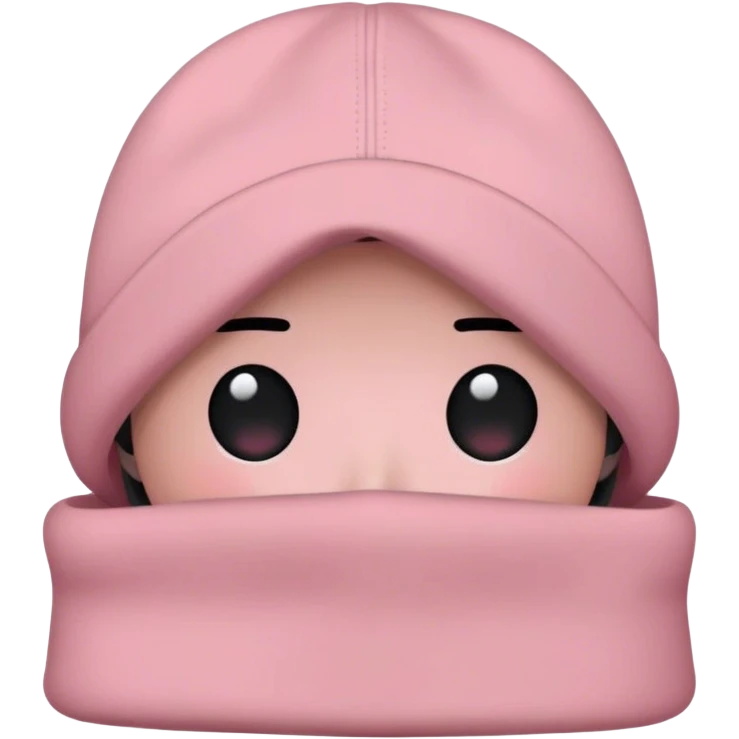 Carhartt beanie dusty pink color solo hat without face emoji
