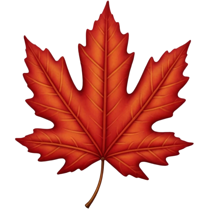 red leaf  emoji