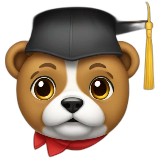 Osito graduado emoji