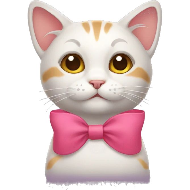 Cat with bow emoji