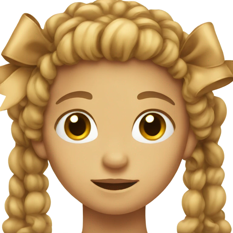 Light Brown bow  emoji