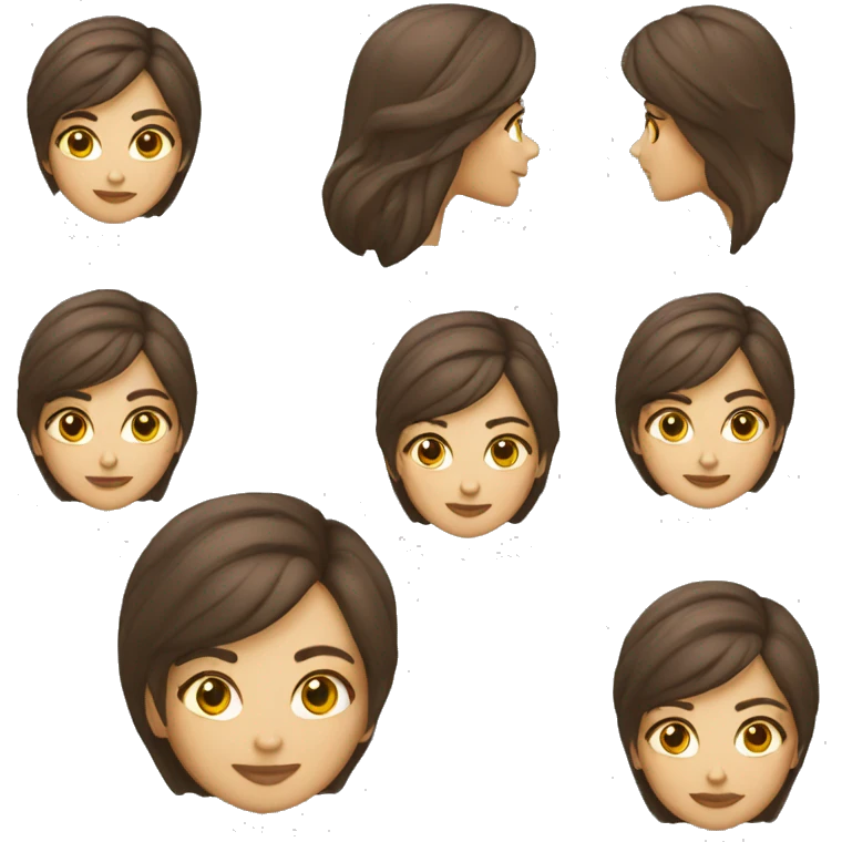 Mujer hermosa que lleva vestimenta moderna en moto emoji