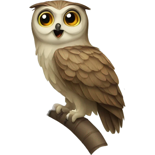 owl with palm tree emoji