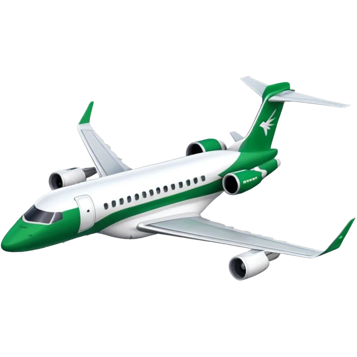 Embraer E-Jet - Embraer (Model Year: 2021) (Iconic colour: Green with white) emoji