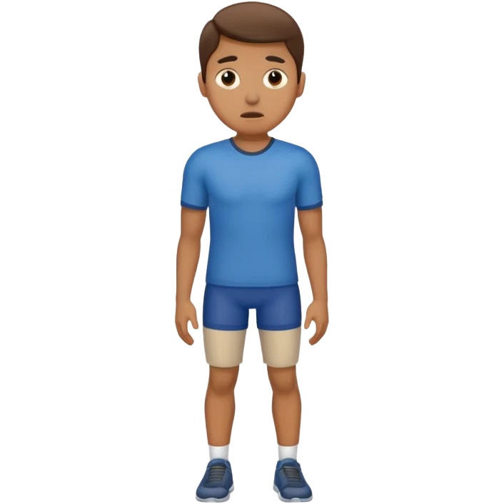 Person holding groin emoji