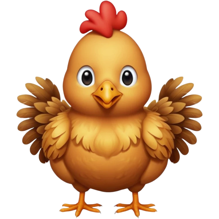 Ein Huhn das down Syndrom hat emoji