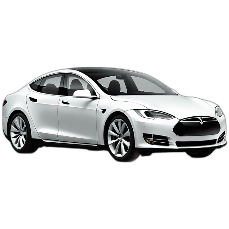 Tesla modèle s voiture emoji