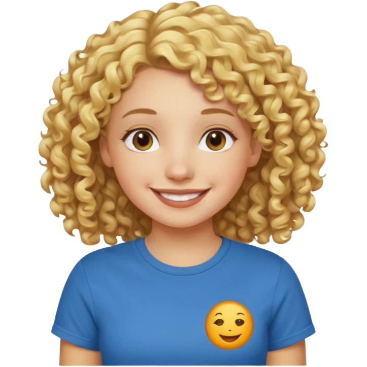 iOS 18 Curly blondie girl emoji