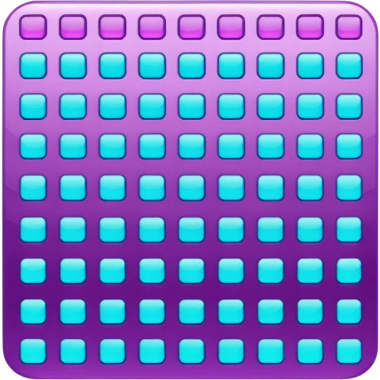 glitter purple and cian spreadsheet emoji