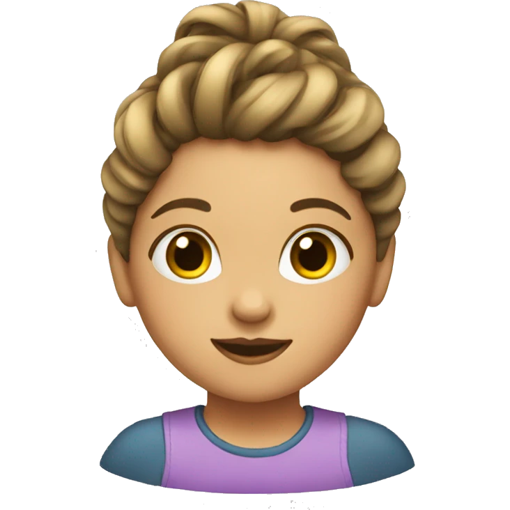 Girl doing girl hair emoji