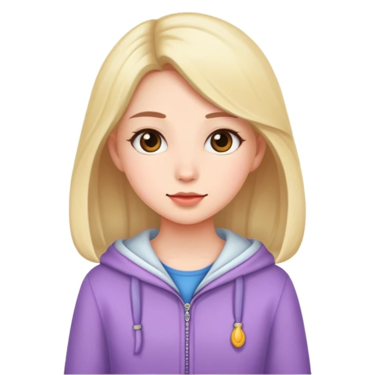 a girl wearing cute clothes emoji