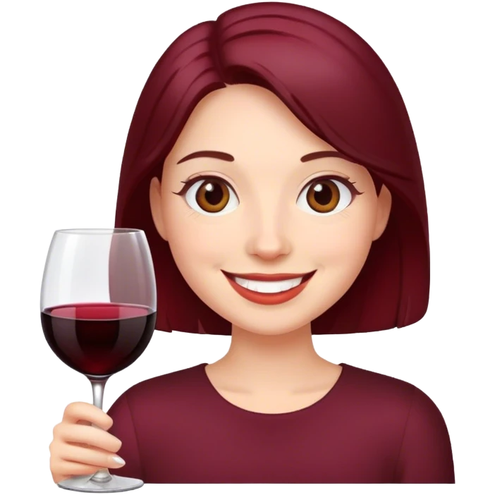 me with a glass of wine  emoji