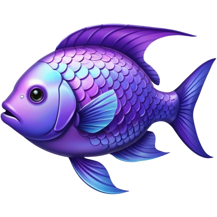 Violet fish emoji