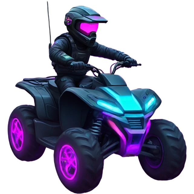 cyber punk atv neon emoji