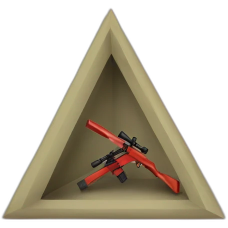 sniper big triangle red emoji