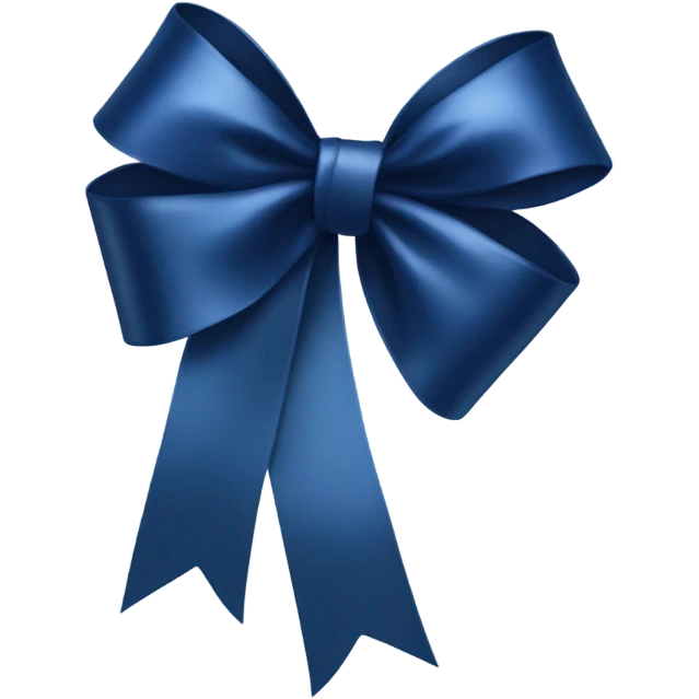 Dark blue ribbon emoji