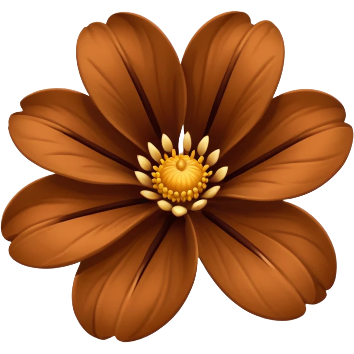 Brown flower emoji in small size emoji