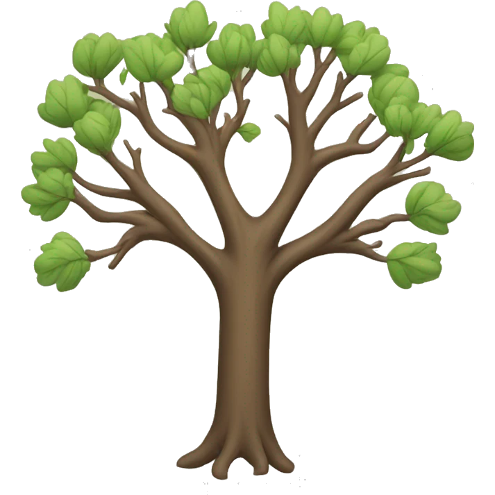 Tree without leaves emoji