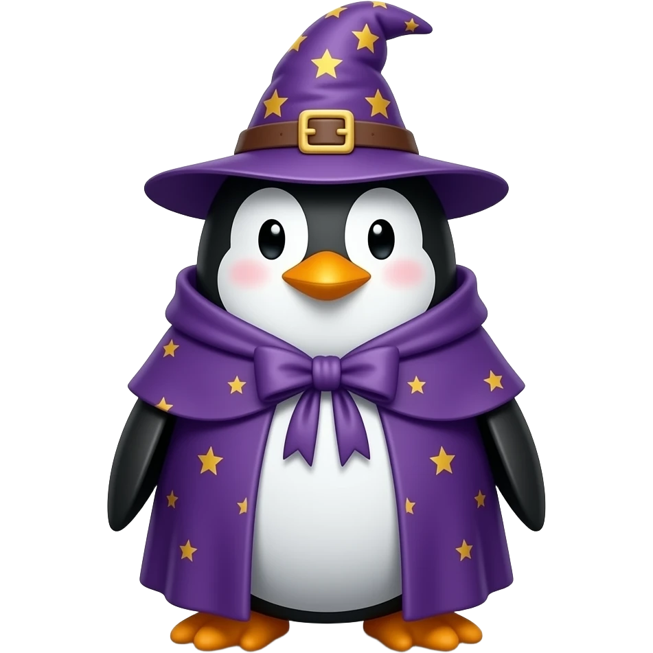 Penguin Wizard emoji