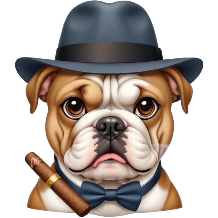 Gangster dog emoji