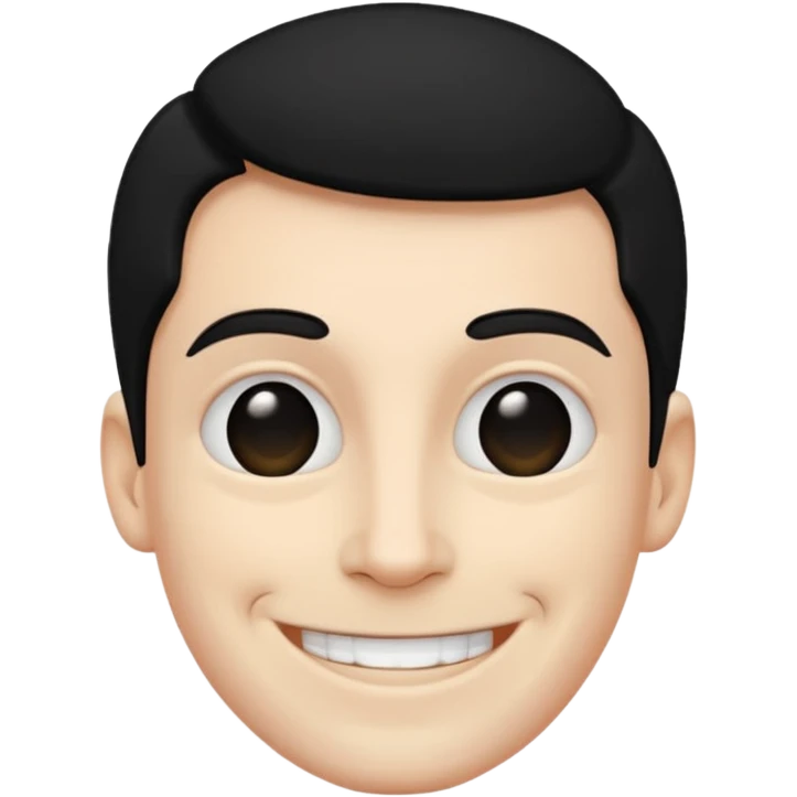 gil be white and be wering black emoji