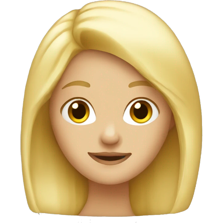 Blond girl  emoji