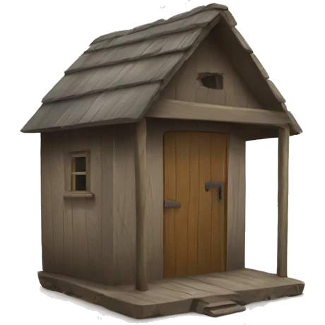 A shack with no door emoji