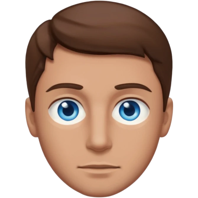 ADHD blue eyes adult male emoji