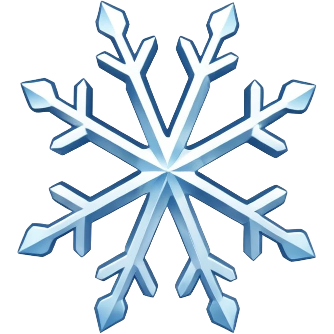 Snowflakes 3d emoji