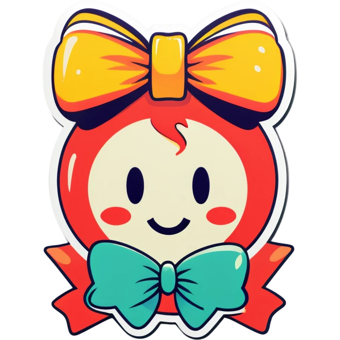 Dollar wearing a bow  emoji