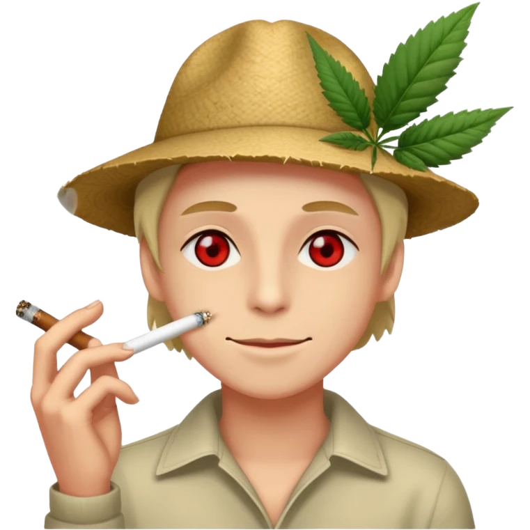smoking marijuana emoji