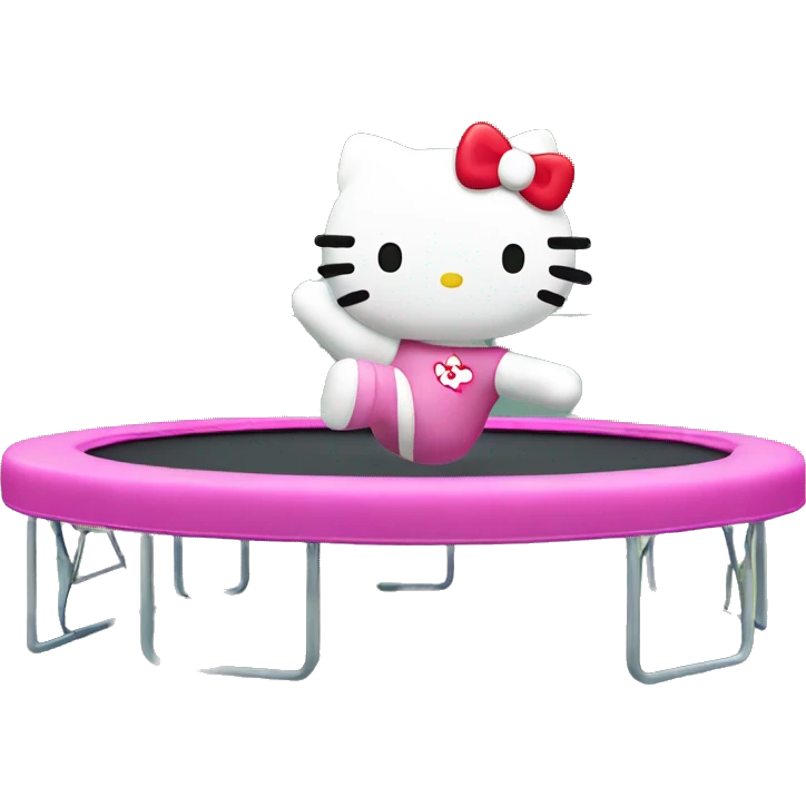 hello kitty on trampoline emoji