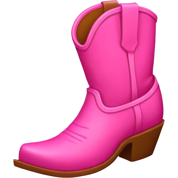 pink cowboy boot emoji