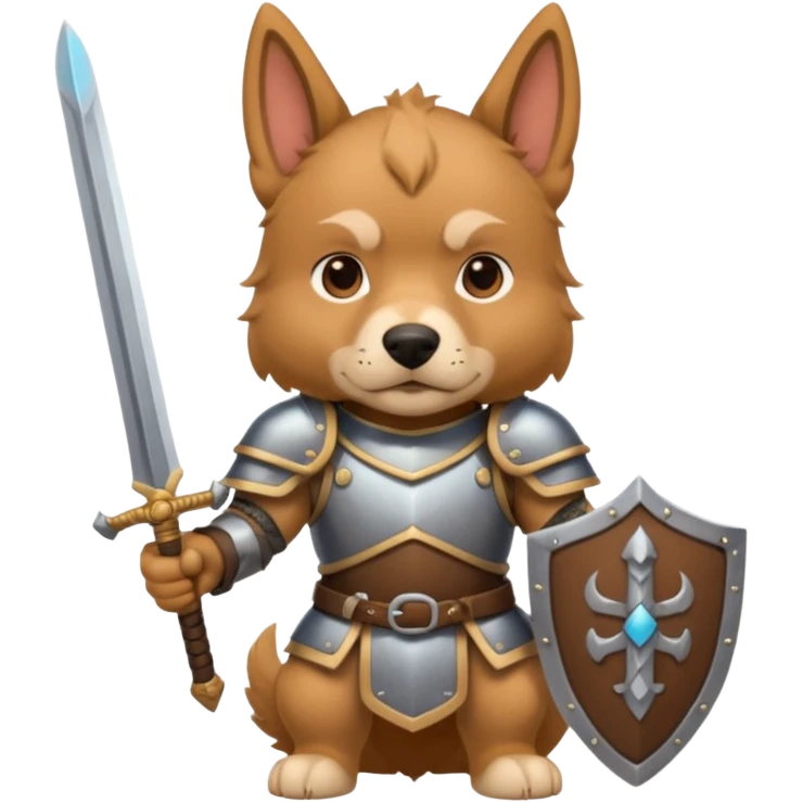 Dog warrior emoji